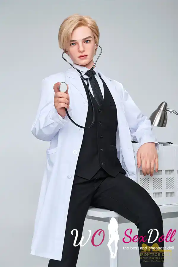 170cm 5ft57 Life Size Doctor Realistic Silicone Male Sex Doll Wosexdoll