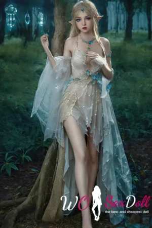 Silicone Flat-Chested Cosplay Elf Anime Sex Doll