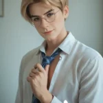 Lifelike Penis Men Gold hair teen Sex Doll