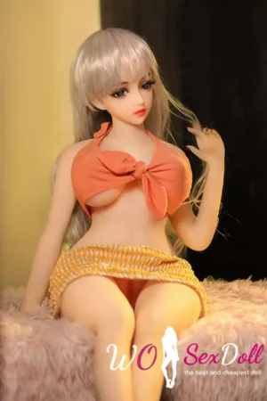 TPE Petite Cute Blonde Sex Doll Tiny Waist
