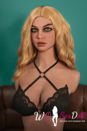 81cm 2ft8 TPE Heavy Bust Blonde Hair Torso Sex Doll #220 Head