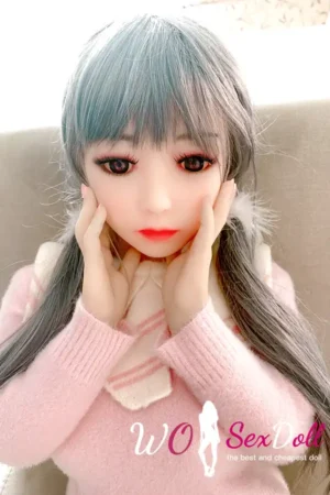100cm 3ft2 TPE Flat Chest Petite Body Sex Doll #61 Head