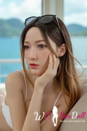 150cm 4ft9 Silicone Ample Bust Hourglass Body Sex Doll #AB22 Head