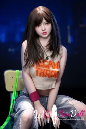 157cm 5ft2 TPE Busty Slender Waist Black Hair Sex Doll #228 Head
