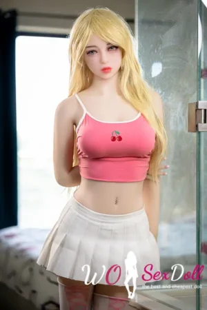 158cm 5ft2 TPE Busty Sculpted Body Blonde Hair Sex Doll #72 Head