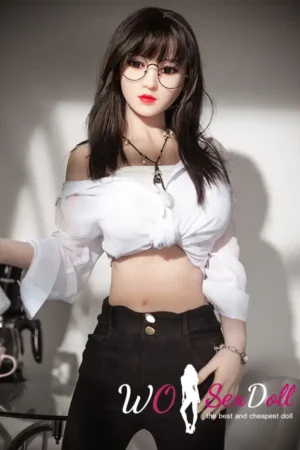 158cm 5ft2 TPE Round Bust Fleshy Body Black Hair Sex Doll #106 Head