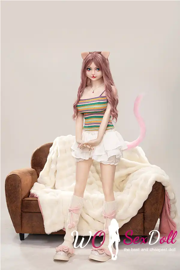 156cm 5ft2 Silicone Fline Prince Furry Eared Chubby Chest Sex Doll #SC1 Head