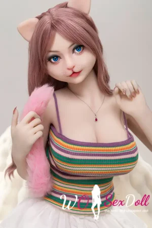 156cm 5ft2 Silicone Fline Prince Furry Eared Chubby Chest Sex Doll #SC1 Head