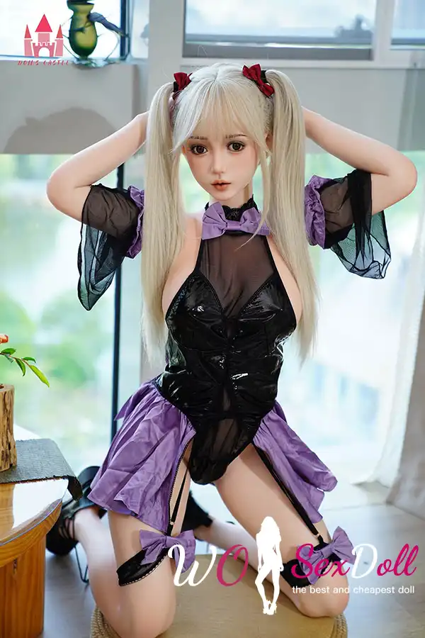 158cm 5ft2 Silicone Busty Hourglass Shape Twin Tails Sex Doll #S16 Head