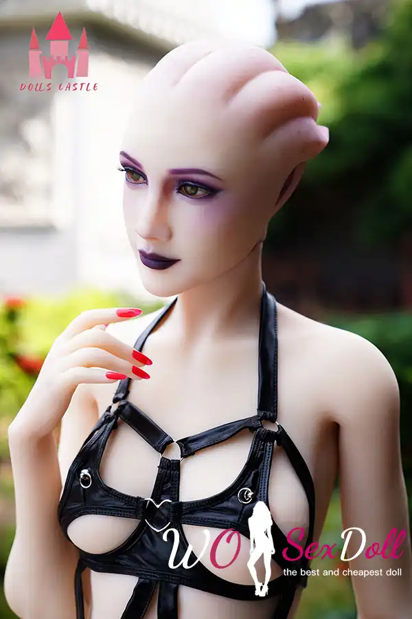 170cm 5ft5 TPE Alien Girl Small Chest Slender Body Sex Doll #A6 Head