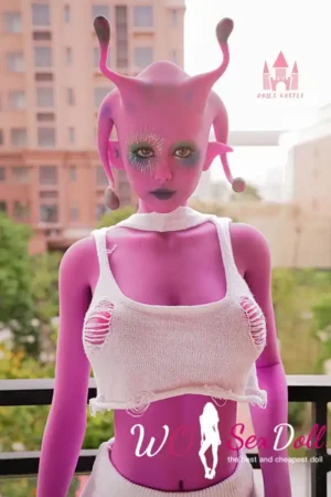 170cm 5ft5 TPE Intergalactic Purple Skin Full Bust Svelte Body Sex Doll #A2 Head