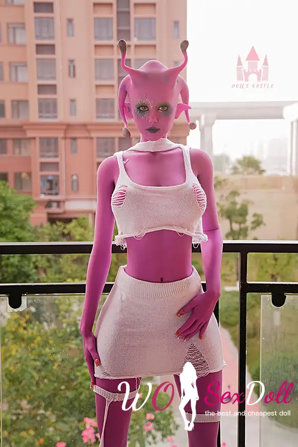 170cm 5ft5 TPE Intergalactic Purple Skin Full Bust Svelte Body Sex Doll #A2 Head