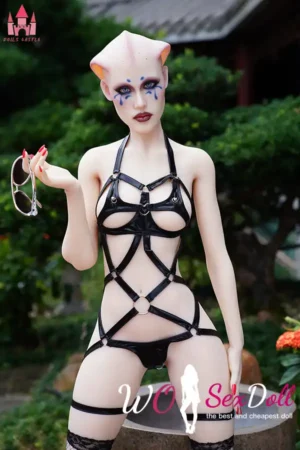 170cm 5ft5 TPE Pink Shell Fantasy Petite Breast Toned Body Sex Doll #A7 Head