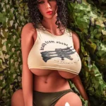 88cm 2ft9 TPE Perky Chest Black Curly Torso Sex Doll #162 Head in Stock (EU Only)