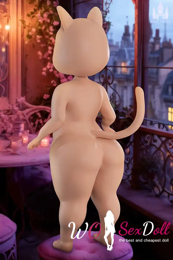 92cm 3ft Silicone Petite Breast Bear Fluffy Ears Sex Doll
