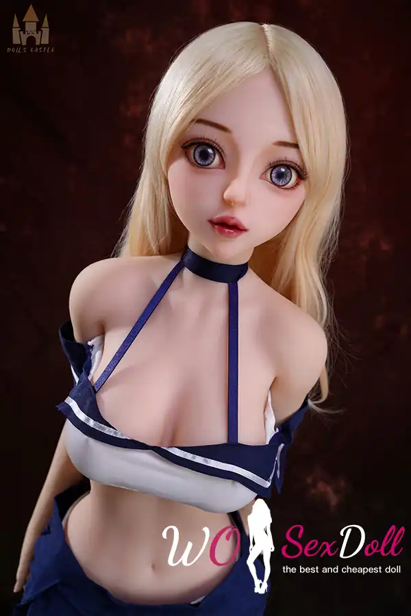 144cm 4ft7 TPE Petite Chest Slim Figure Golden Sex Doll #DC18 Head