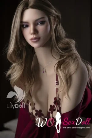 157cm 5ft2 Silicone Busty Chest Plump Figure Brunette Sex Doll #LH031A-B Head