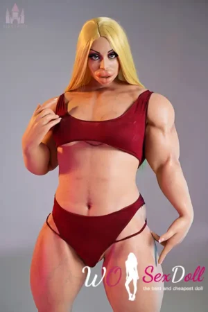 160cm 5ft2 Silicone Athletic Strong Bust Blonde Sex Doll #S20 Head