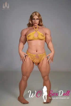 160cm 5ft2 Silicone Muscular Firm Bust Brunette Sex Doll #S15 Head