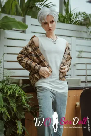 Silicone Realistic Urban Silver Gentleman Male Sex Doll