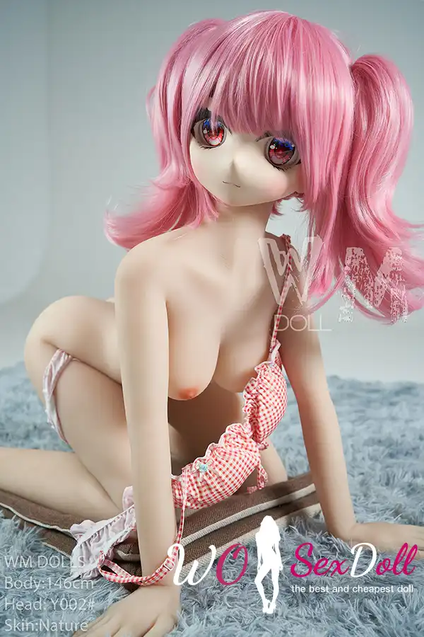146cm 4ft7 TPE Anime Small Chest Pigtails Loli Bikini Sex Doll #Y003 Head
