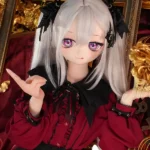 150cm 4ft9 TPE Anime Gothic Vampire Lolita Ashen Hair Sex Doll #Y012 Head