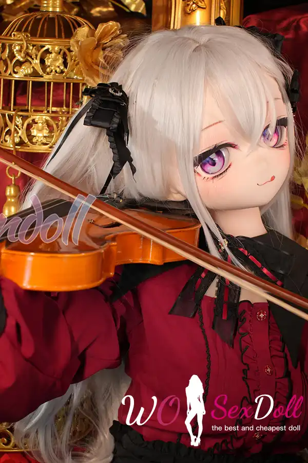150cm 4ft9 TPE Anime Gothic Vampire Lolita Ashen Hair Sex Doll #Y012 Head