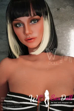 165cm 5ft4 Silicone Plump Breast Big Hips Sex Doll #SS164 Head