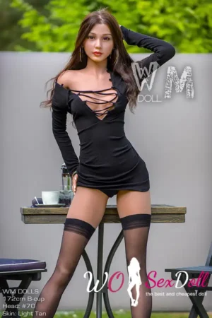 172cm 5ft6 TPE Office Lady B Cup Chest Slim Figure Sex Doll #70 Head