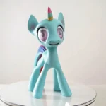46cm 1ft5 Silicone Light Blue Castle Horse Pony Sex Doll