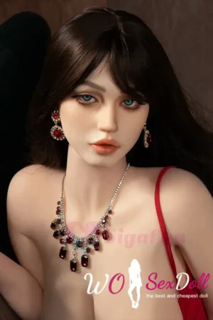 159cm 5ft2 Silicone Plump Breast Ample Hips Black Hair Sex Doll #SG3-01 Head in Stock (US Only)