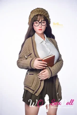 Cute Nerdy Student Silicone Sex Doll E Cup
