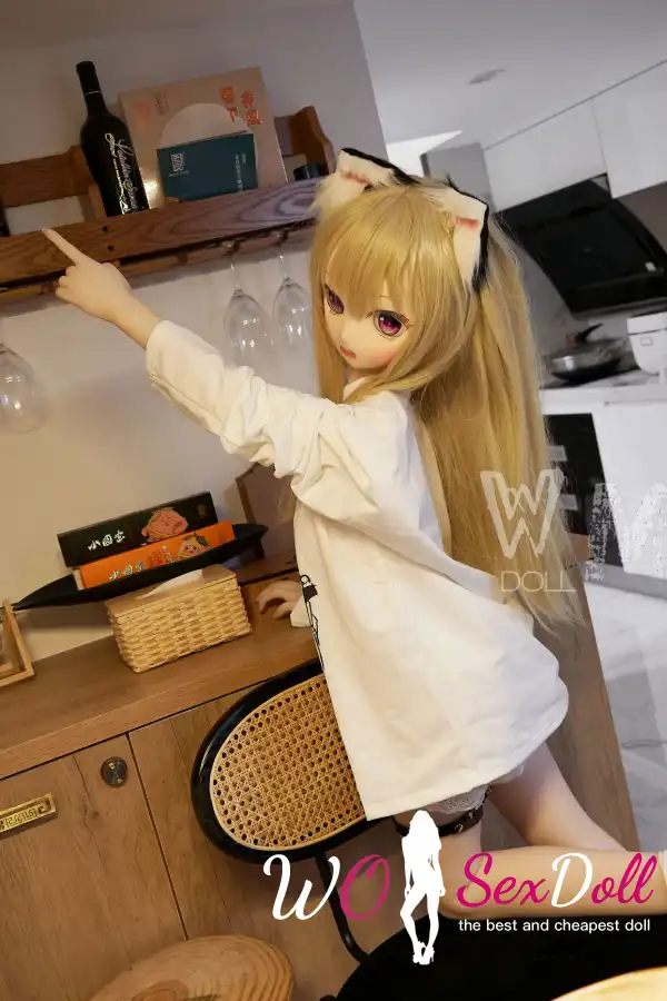 146cm 4ft8 TPE Lush Bust Blonde Hair Sex Doll #Y001 Head