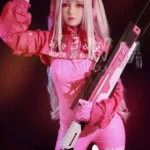 154cm 5ft1 TPE Anime Small Chest Silver Hair Sex Doll #454 Head