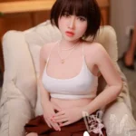 154cm 5ft1 TPE Petite Chest Slender Brunette Sex Doll #448 Head