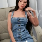 160cm 5ft2 TPE B Cup Toned Figure Black Hair Sex Doll #459 Head