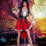 162cm 5ft2 TPE Pirate Outfit Ample Chest Roll Hair Sex Doll #372 Head