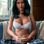 162cm 5ft3 TPE Large Boobs Full Butt Raven Hair Sex Doll #420 Head