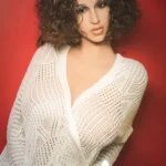 163cm 5ft3 TPE Chubby Breast Lush Hips Roll Hair Sex Doll #198 Head 05