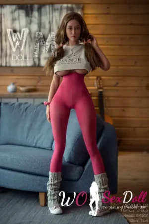 164cm 5ft4 TPE Big Chest Full Butt Brunette Hair Sex Doll #422 Head