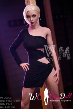 164cm 5ft4 TPE D Cup Breast Fit Body Blonde Hair Sex Doll #471 Head A
