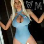 174cm 5ft7 TPE Plump Chest Wide Hips Blonde Hair Sex Doll #408 Head